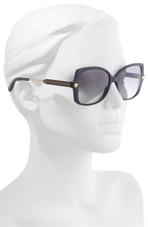 versace gradient wrap arounds|Versace 56mm Gradient Round Sunglasses .